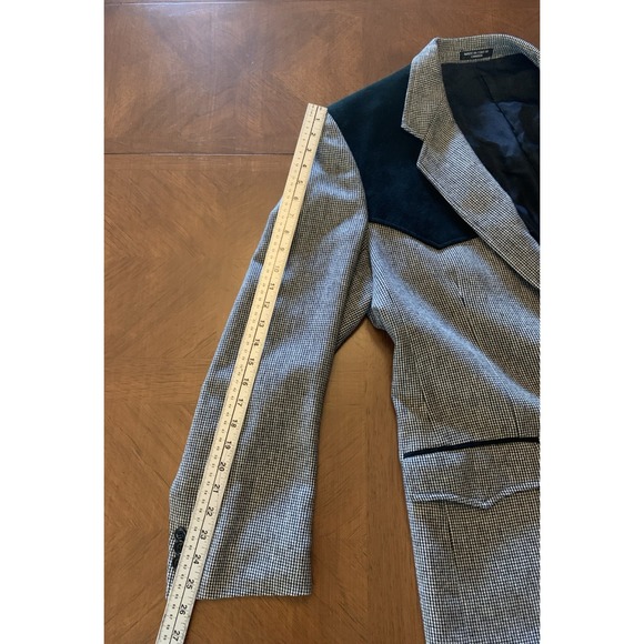 Dallas By Paragon Western‎ Cowboy Yoke Sports Coat Suit Jacket Blazer Men's 48R - Picture 12 of 12